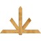 Ekena Millwork Kennewick Rough Sawn Timber Gable Bracket, Western Red Cedar, 72"W x 48"H x 6"D x 6"F, 16/12 Pitch GBW072X48X0606KEN00RWR - alternate 1
